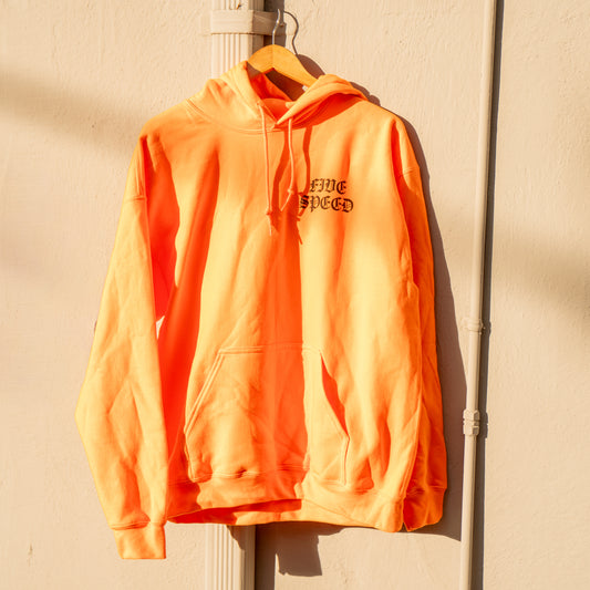 ORANGE FIVE SPEED HOODIE
