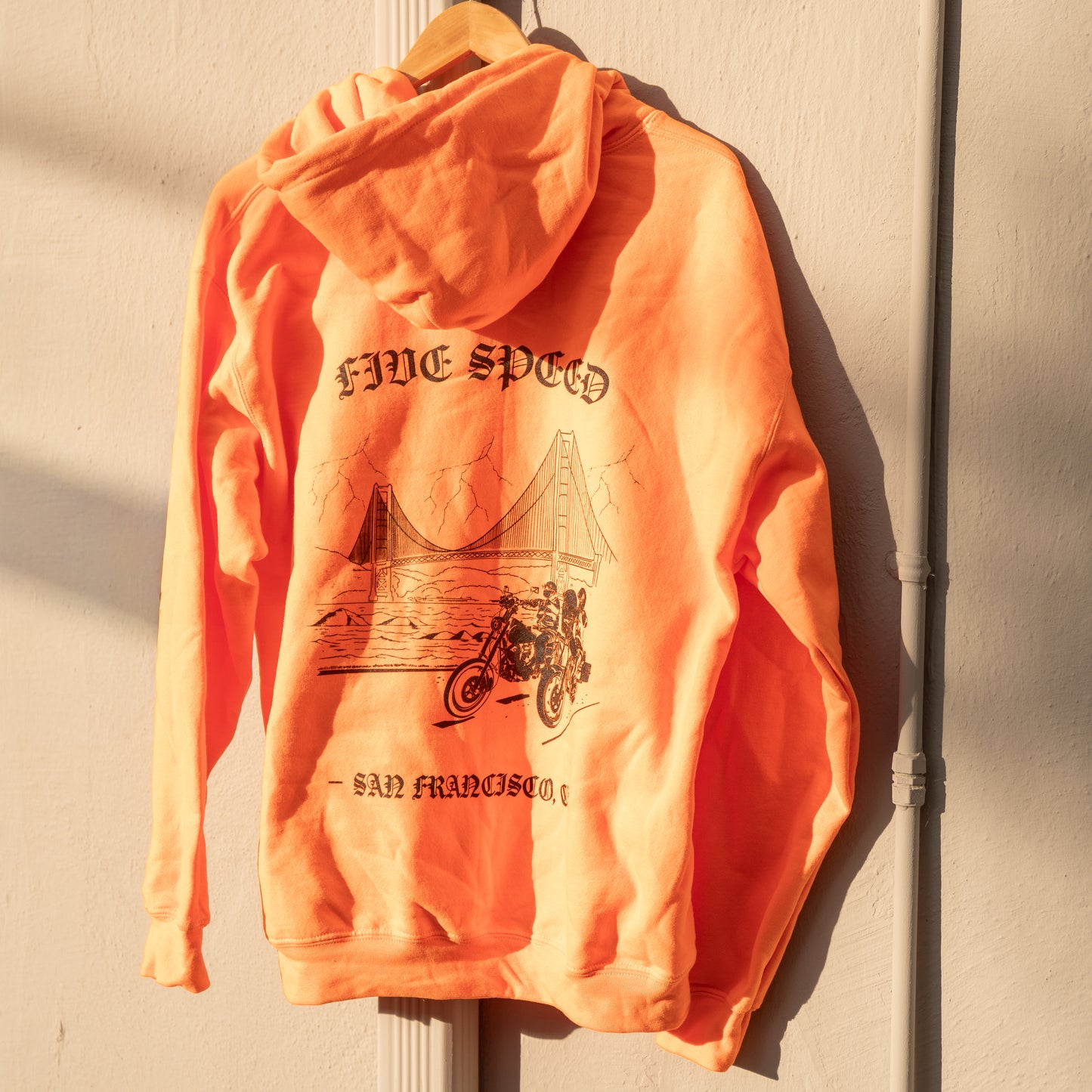 ORANGE FIVE SPEED HOODIE